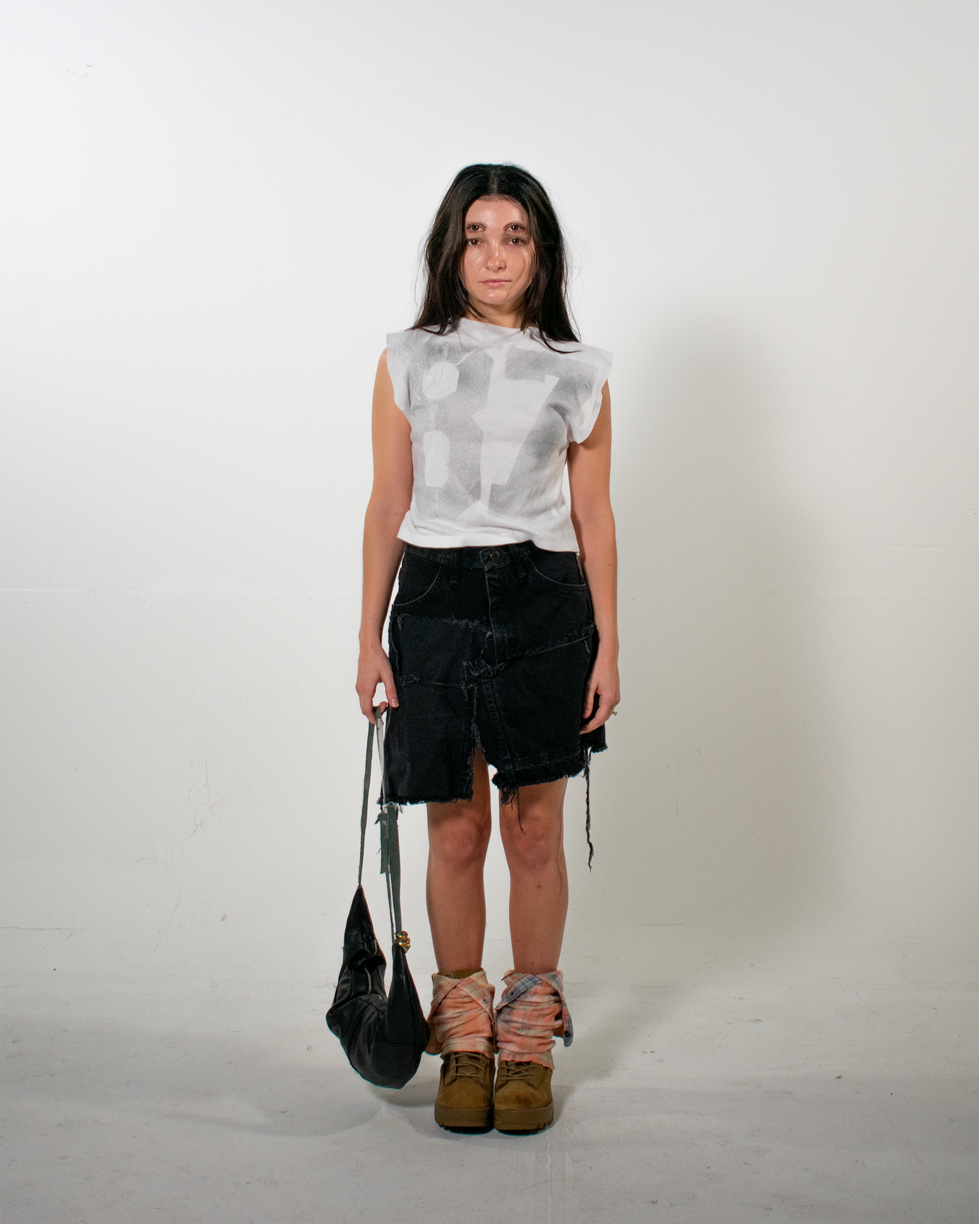Black Patch Skirt